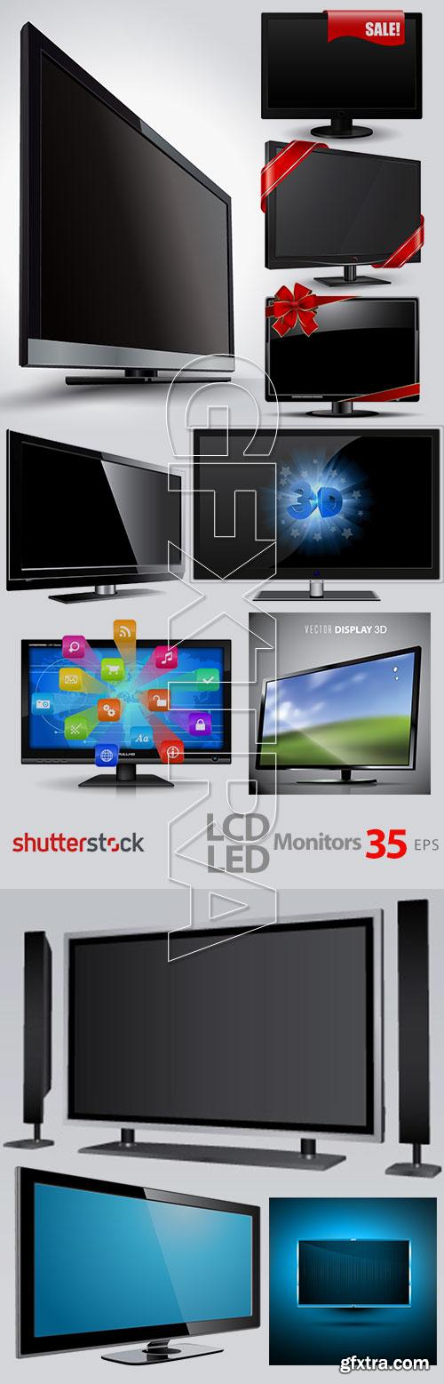 LCD LED Screens Collection 34xEPS