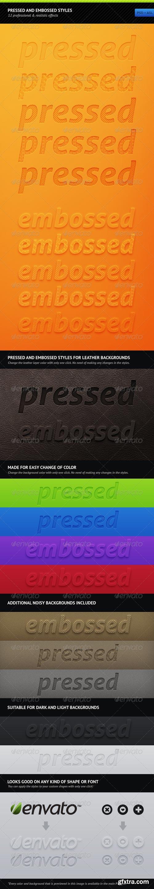 Graphicriver - Pressed And Embossed Styles