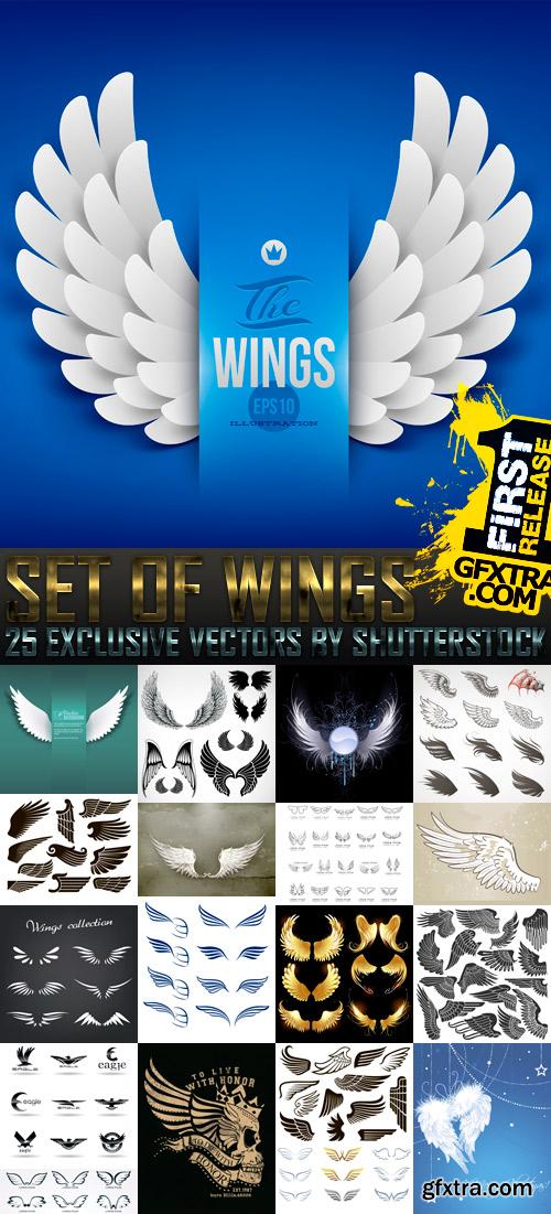 Set of Wings 25xEPS