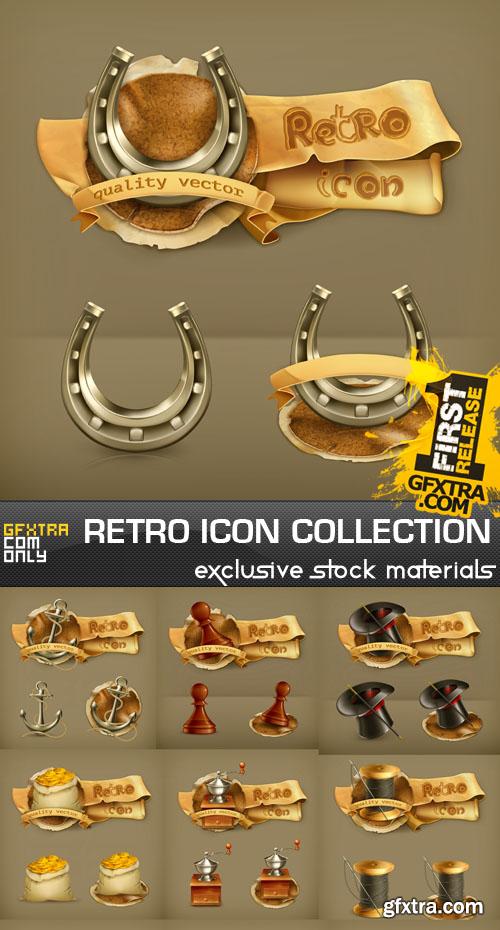 Retro Icon Collection 25xEPS