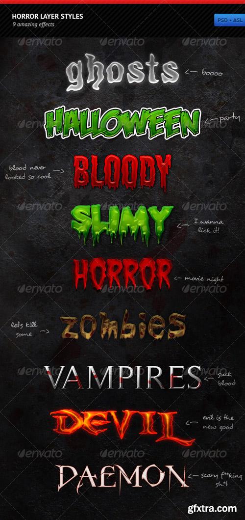GraphicRiver - Horror Layer Styles