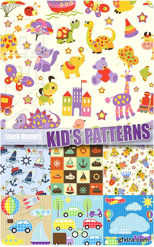 Kid patterns - Stock Vectors