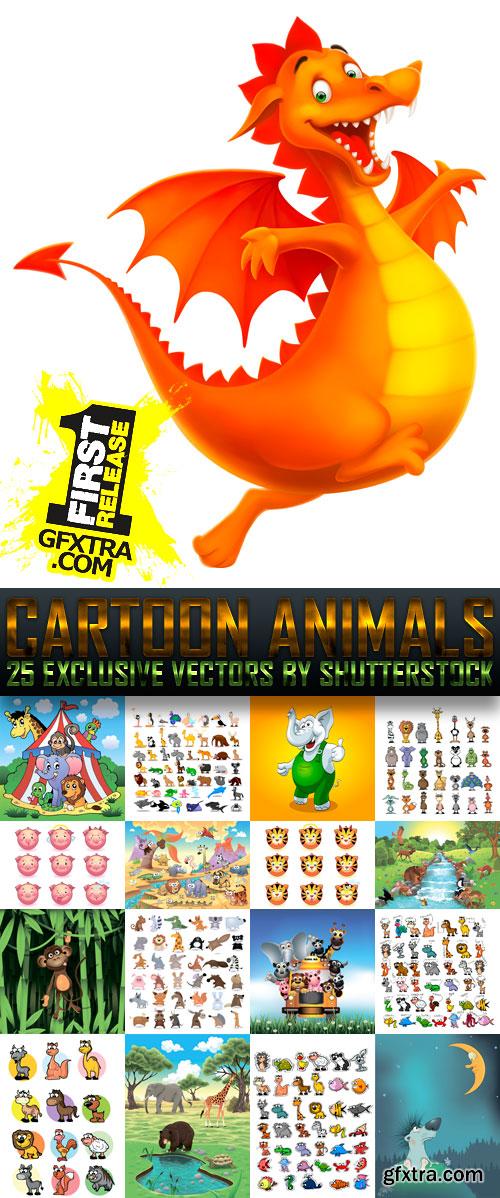 Cartoon Animals 25xEPS