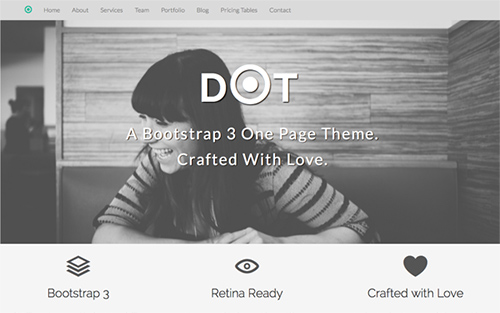 WrapBootstrap - DOT - Bootstrap 3 One Page Theme