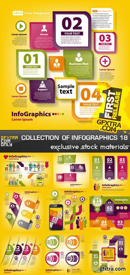 Collection of Infographics Vol.18, 25xEPS