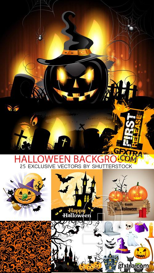 Halloween Backgrounds II, 25xEPS