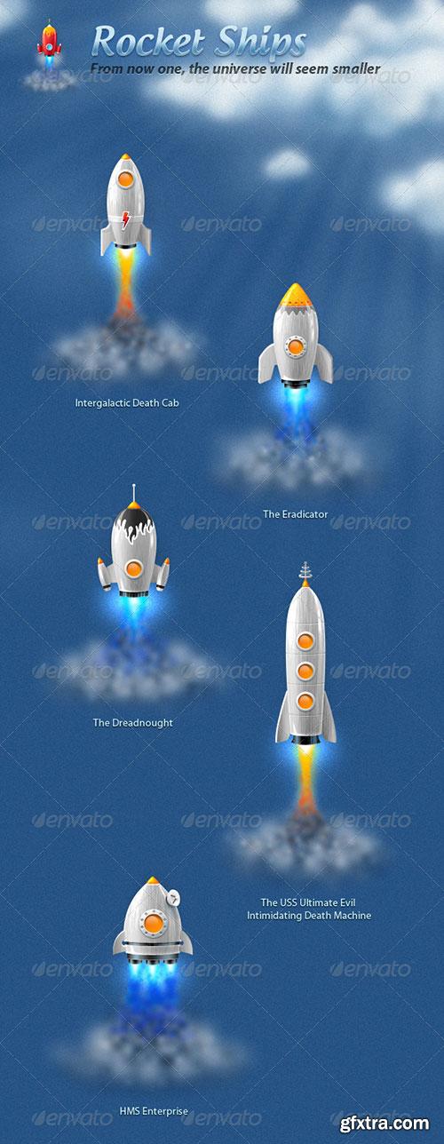 GraphicRiver - Rocket Ships