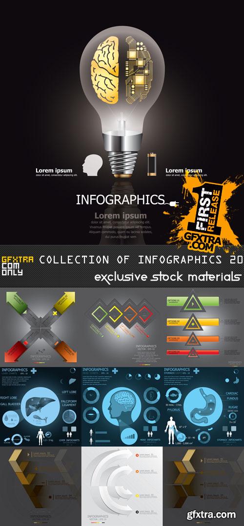 Collection of Infographics Vol.20, 25xEPS