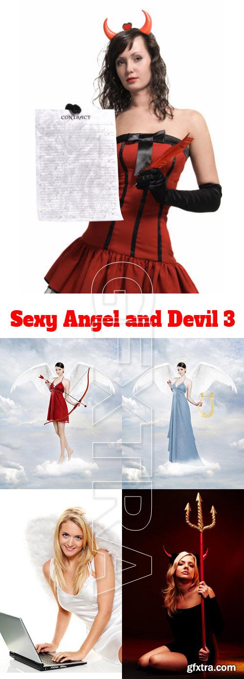 Stock Photo - Sexy Angel and Devil 3