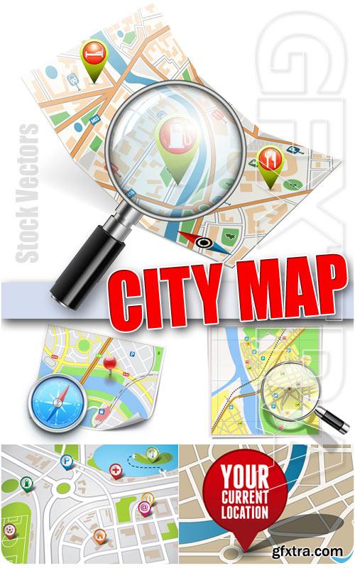 City map - Stock Vectors