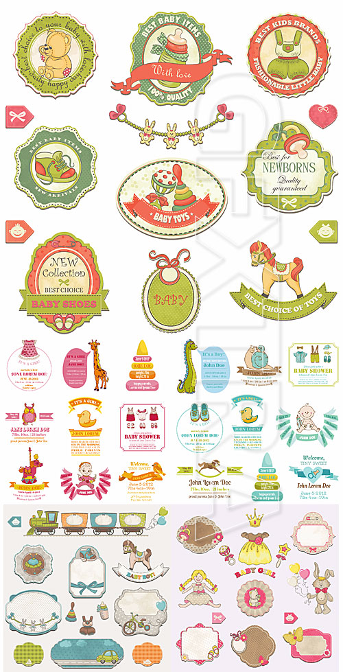 Baby labels and stickers
