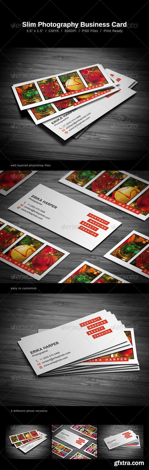 GraphicRiver - Slim Photography Business Card