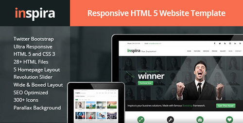 ThemeForest - Inspira - Responsive HTML 5 Website Template - RIP