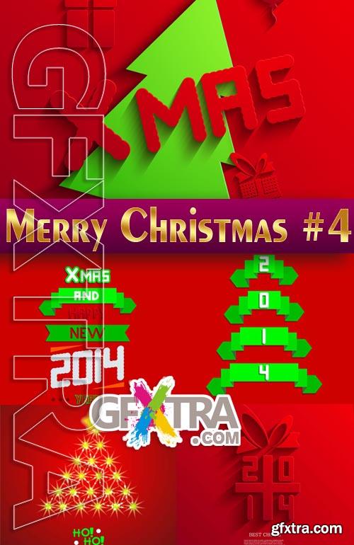 Merry Christmas Designs 2014 #4 - Stock Vector