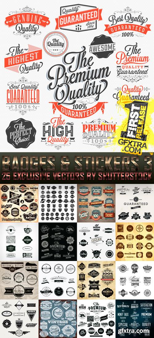 Badges & Stickers 3, 25xEPS