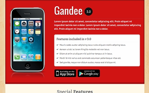 WrapBootstrap - Gandee - Responsive App Site Theme