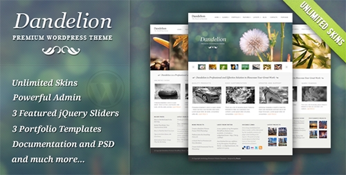 ThemeForest - Dandelion v2.8.1 - Powerful Elegant WordPress Theme