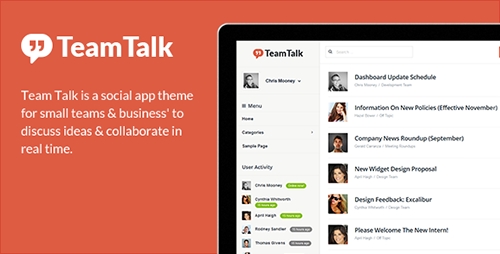 ThemeForest - Team Talk v1.0.1 - A Real Time Collaboration Theme
