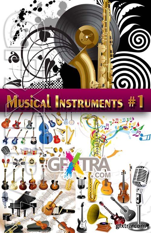 Musical Instruments #1 - Stock Vector