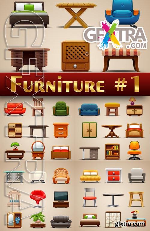 Icon. Furniture #1 - Stock Vector