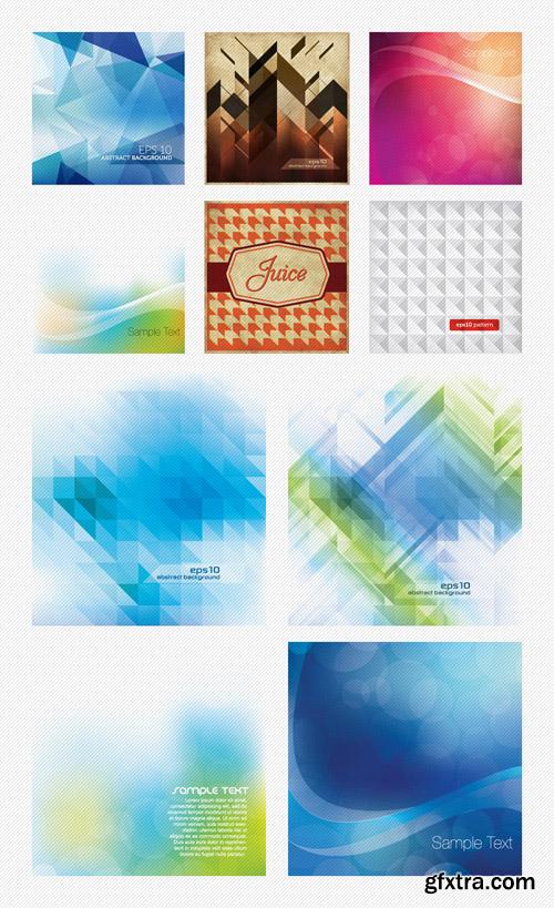 10 Abstract Vector Backgrounds Set
