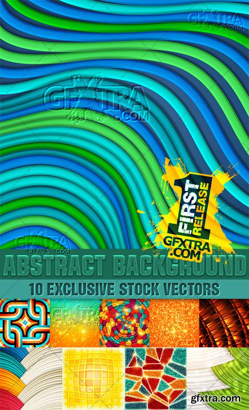Colored in abstract style backgrounds, 3 - VectorImages