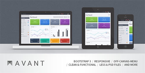 ThemeForest - Avant- Clean and Responsive Bootstrap 3 Admin - RIP