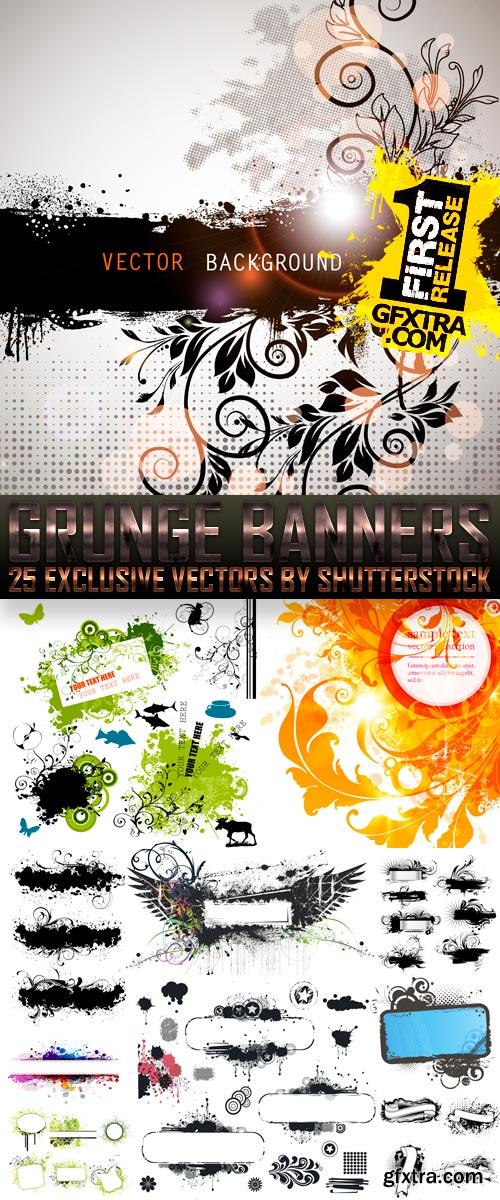 Grunge Banners, 25xEPS