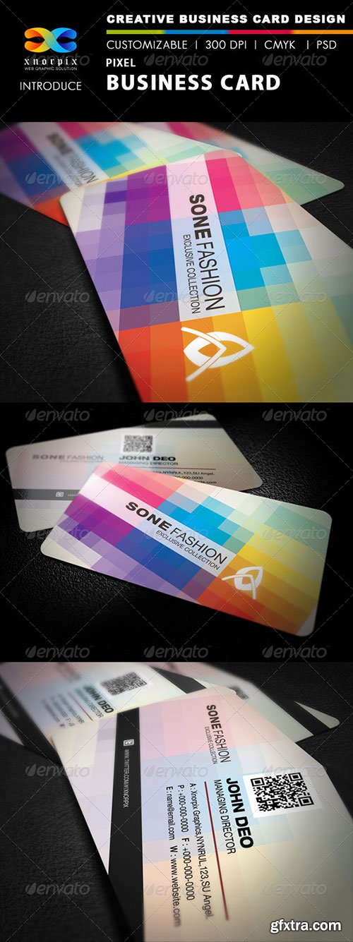 GraphicRiver - Pixel Business Card