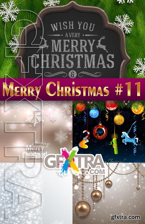 Merry Christmas Designs 2014 #11 - Stock Vector
