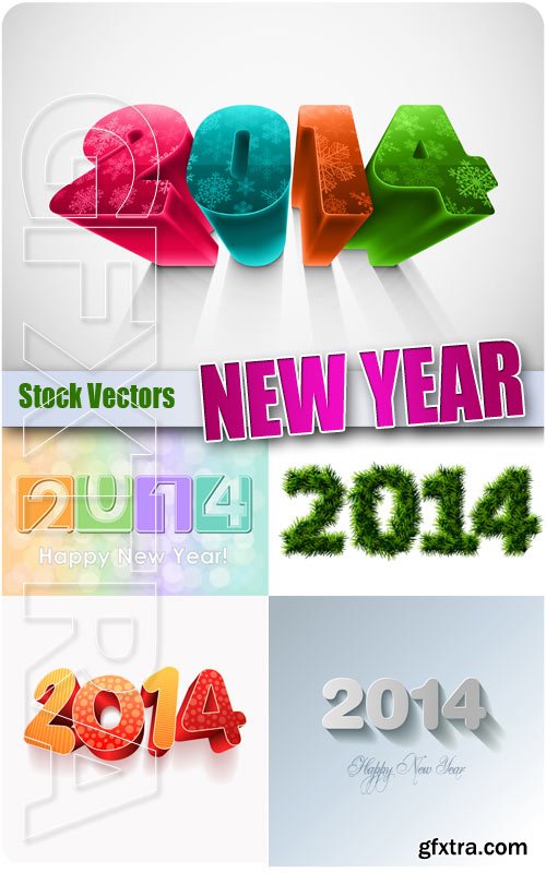 New Year 2014 #2 - Stock Vectors