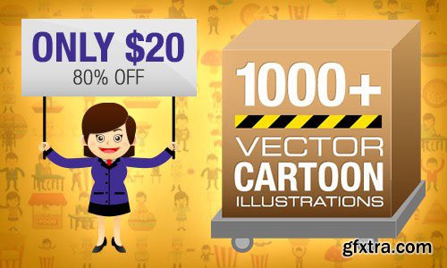 1,000+ Flat Style Cartoon Illustrations