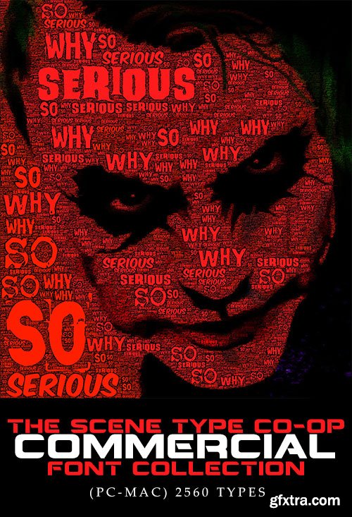 The Scene Type CO-OP Commercial Fonts Collection (PC-MAC)