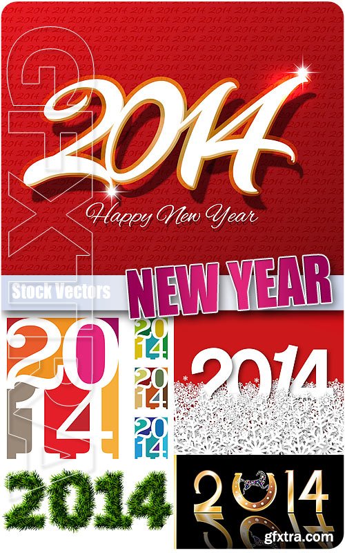 2014 New Year #3 - Stock Vectors