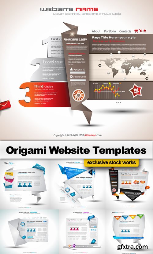 Origami Website Templates - 25 EPS