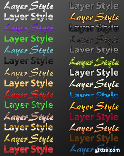 Text Layer PS Styles Set