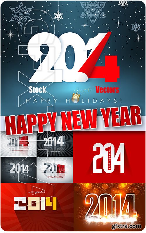 2014 New Year #4 - Stock Vectors