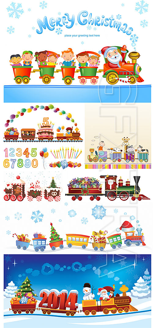 Christmas and birthday trains