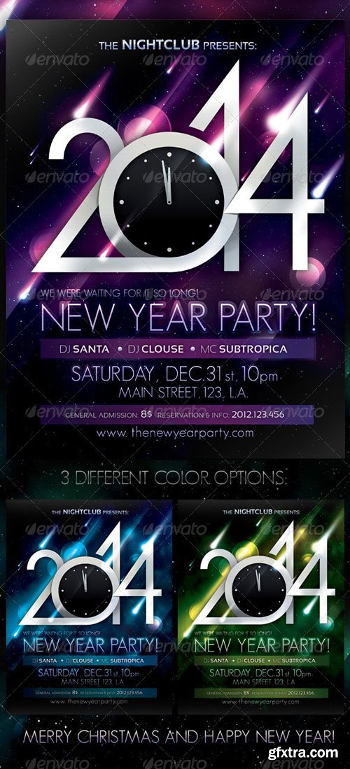 GraphicRiver - 2014 New Year Party Poster