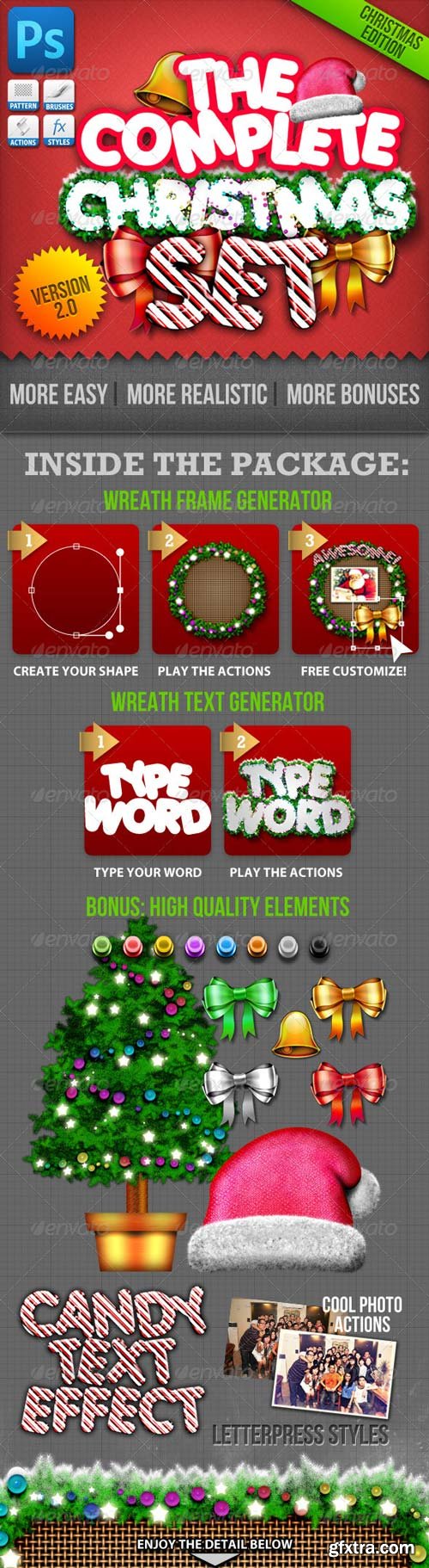GraphicRiver - Christmas Generator Set: Actions and Text Styles