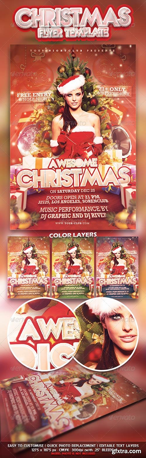 GraphicRiver - Christmas Party Flyer 3415926