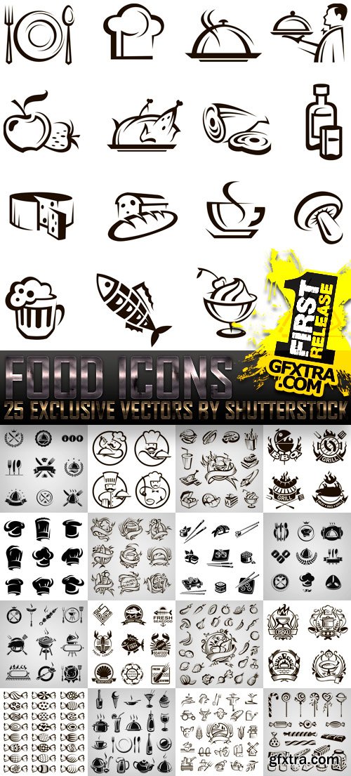 Food Icons 25xEPS