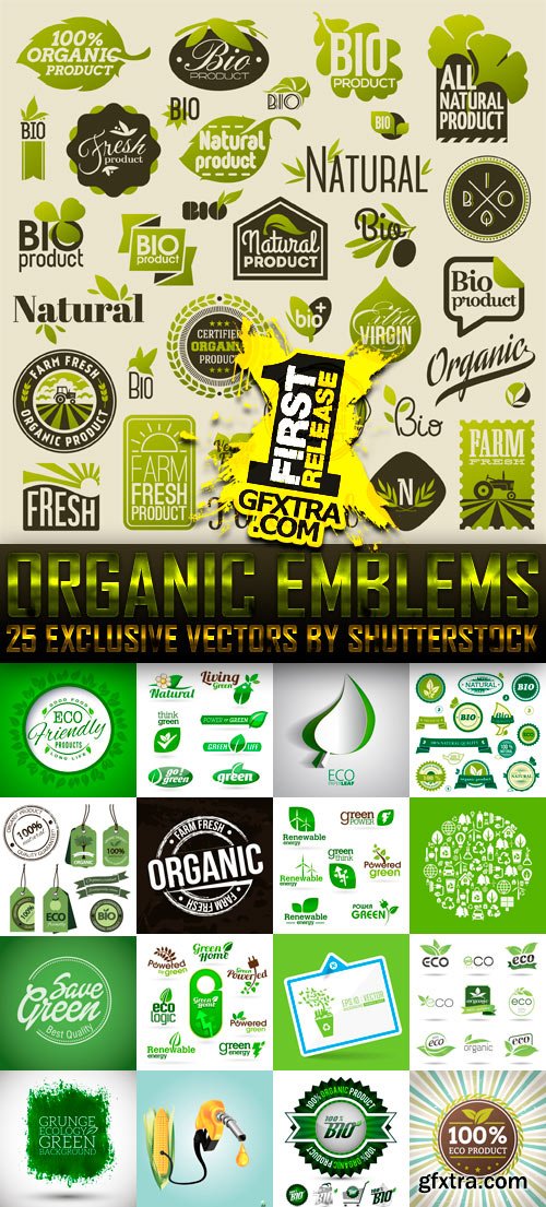 Organic Emblems 25xEPS
