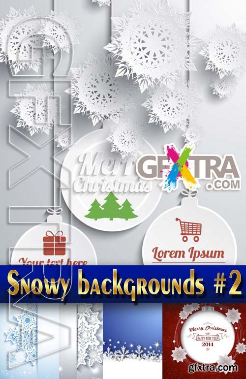 Snowy backgrounds #2 - Stock Vector
