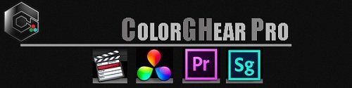 ColorGHear Pro for FCP X, Davinci, Premiere, SpeedGrade