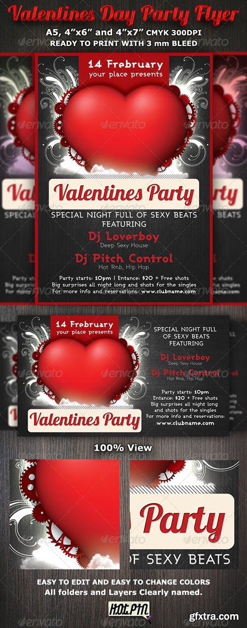 GraphicRiver - Valentines Day Party Flyer Template