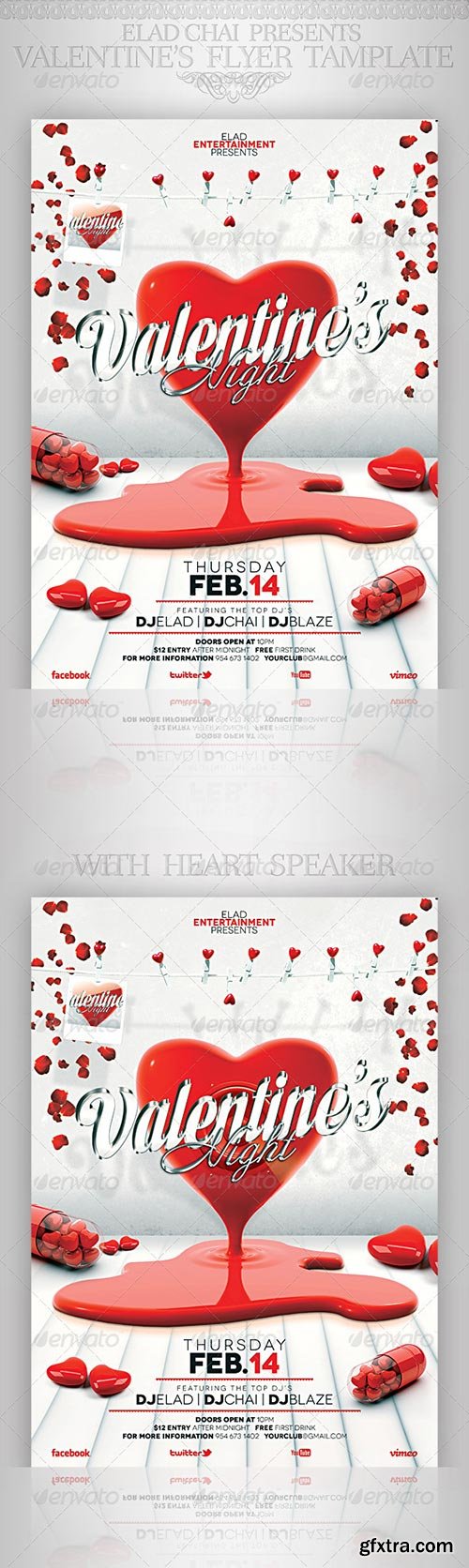 GraphicRiver - Valentine\'s Day A4 Flyer Poster Template