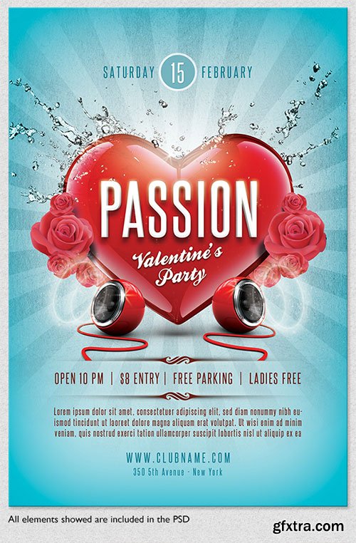 GraphicRiver - Passion Valentines Flyer Template