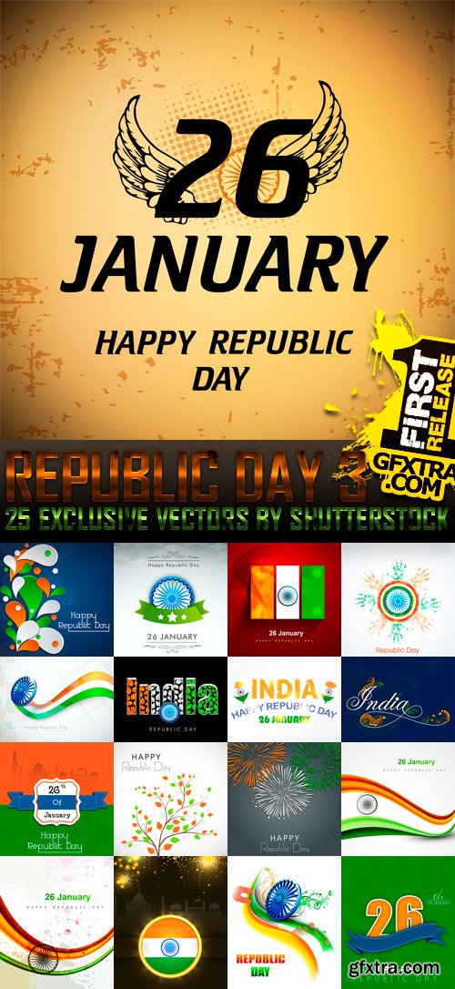 Indian Republic Day 3, 25xEPS