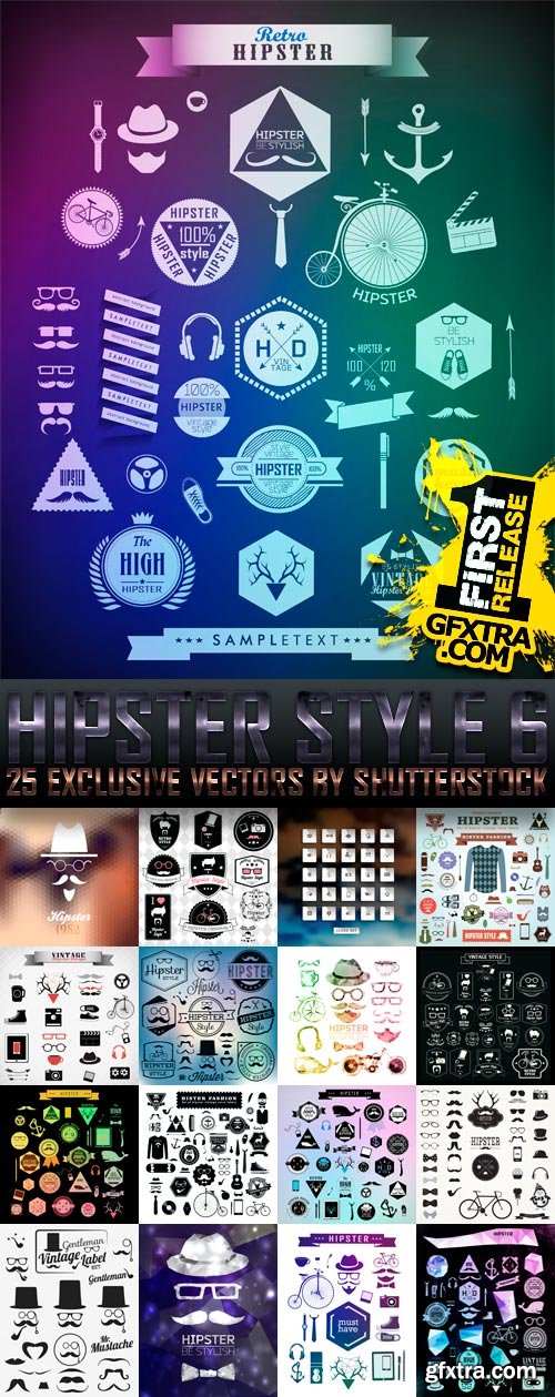Hipster Style 6, 25xEPS